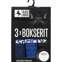 Miesten bokserit Black Horse Blues 3 kpl/pkt