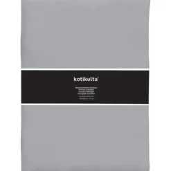 Muotoonommeltu lakana Kotikulta 120 x 200 x 25 cm harmaa