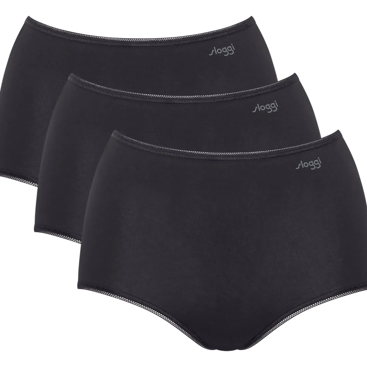 Naisten maxi-alushousut Sloggi Pure Comfort, 3 kpl/pkt