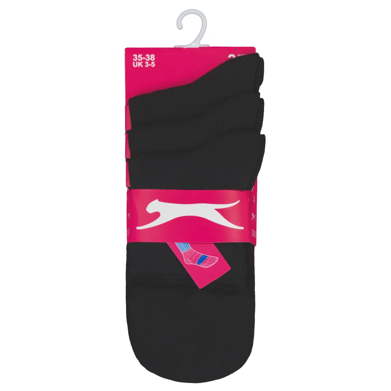 Naisten sukat Slazenger Fine Quarter 3 pr/pkt