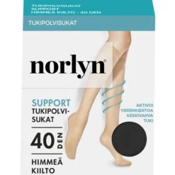 Naisten tukipolvisukat Norlyn Support 40 den, eri värejä