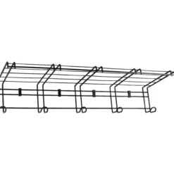 Naulakko 750 x 270 x 140 mm, teräs/musta