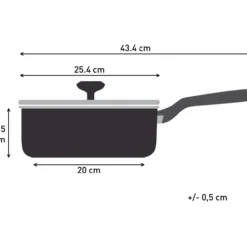 Paistokasari Tefal 24 cm Intens'Ceram kannella