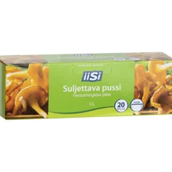Pakastuspussi 1 l sulkijalla 20 kpl