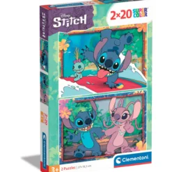 Palapeli Clementoni 2 x 20 palaa Stitch Disney