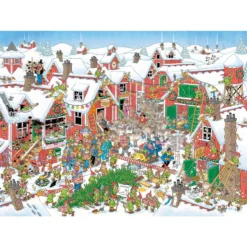 Palapeli Jumbo 1000 palaa Jan van Haasteren Santa's village