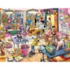 Palapeli Jumbo 1000 palaa Wasgij Mystery 23 Pooch Parlour!