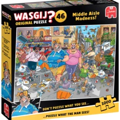 Palapeli Jumbo 1000 palaa Wasgij Original 46 Middle Aisle Madness!