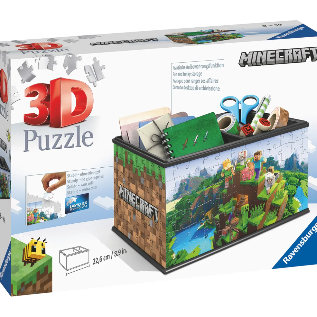 Palapeli Ravensburger 3D Minecraft Treasure Box 216 palaa