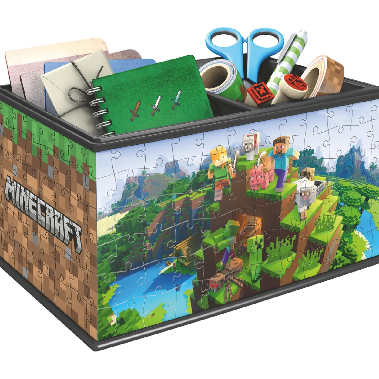 Palapeli Ravensburger 3D Minecraft Treasure Box 216 palaa