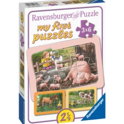 Palapeli Ravensburger Exploring The Farm 3x6 palaa