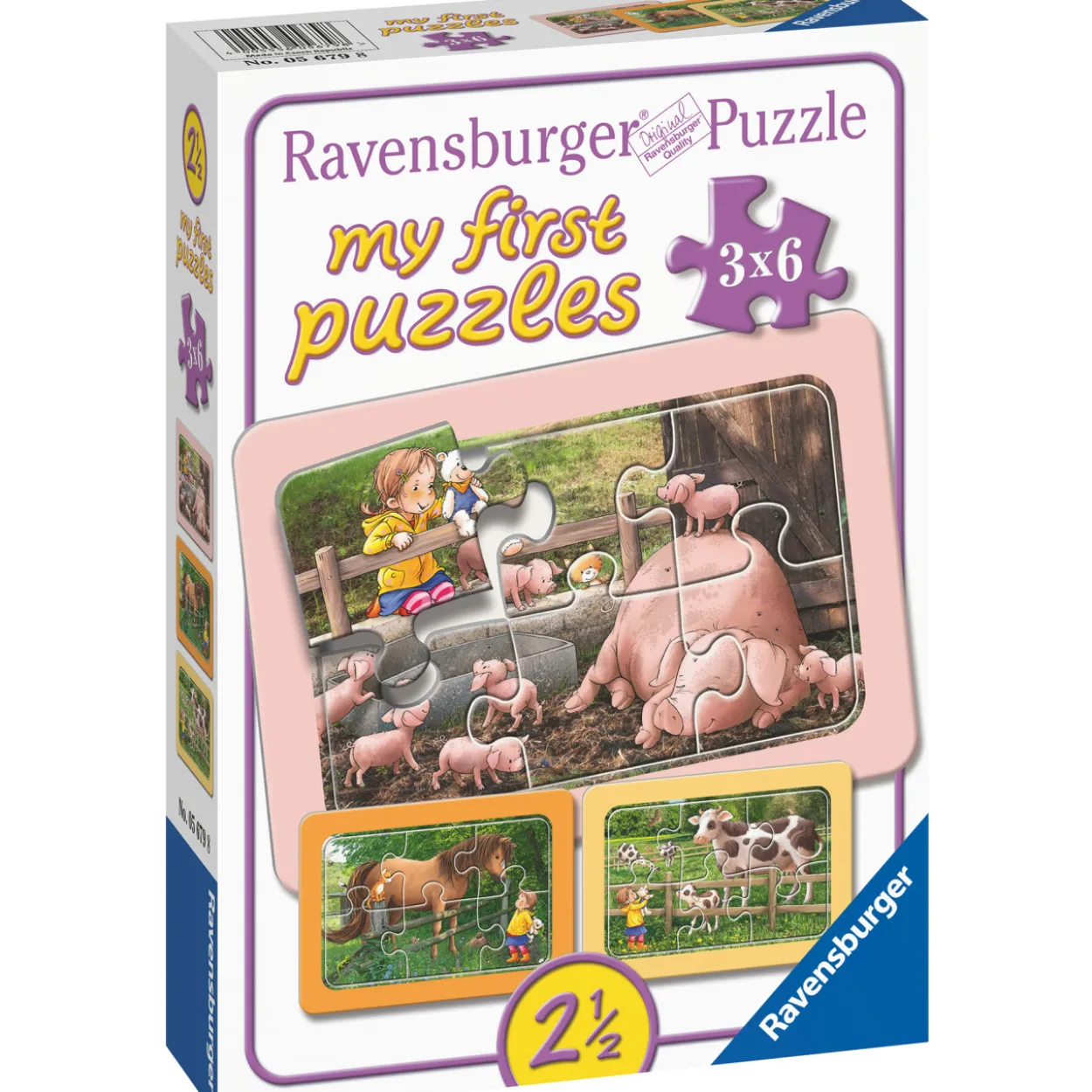 Palapeli Ravensburger Exploring The Farm 3x6 palaa