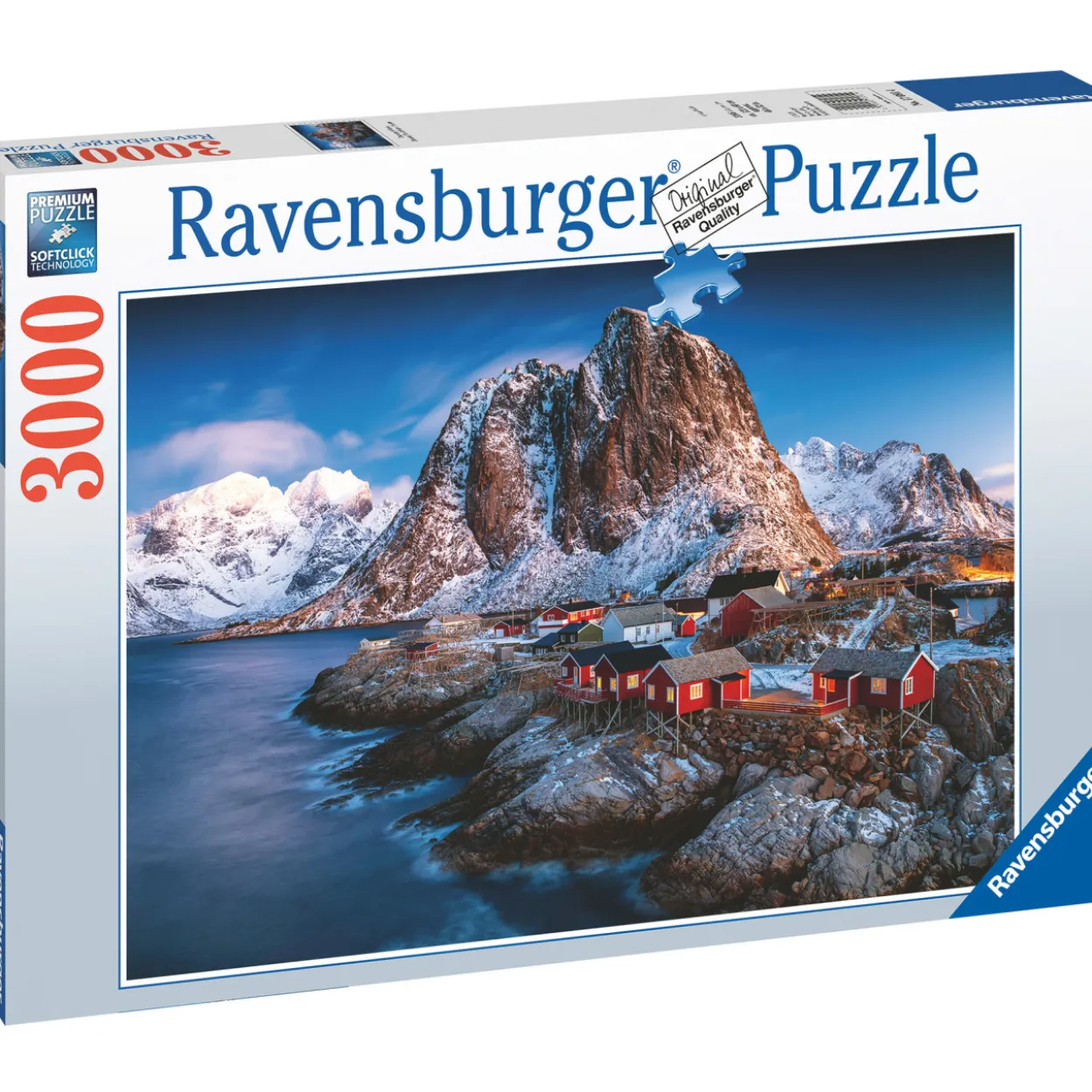 Palapeli Ravensburger Hamnoy Lofoten 3000 palaa