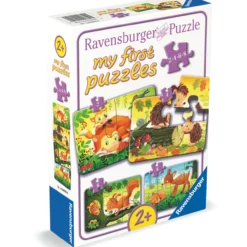 Palapeli Ravensburger 2/4/6/8 palaa Forest Animal Fun