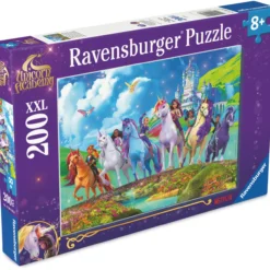 Palapeli Ravensburger 200 palaa Unicorn Academy XXL