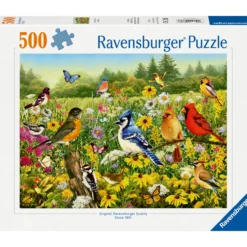 Palapeli Ravensburger 500 palaa Birds in the Meadow
