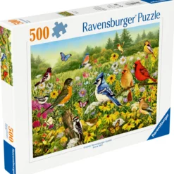 Palapeli Ravensburger 500 palaa Birds in the Meadow