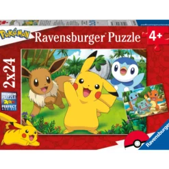 Palapeli Ravensburger Pokémon 2x24 palaa