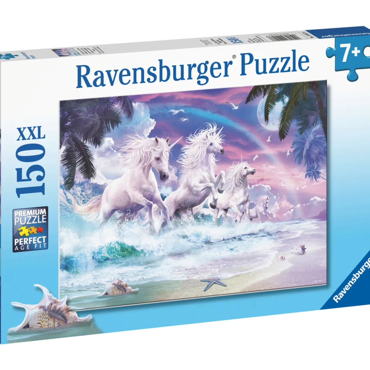 Palapeli Ravensburger Unicorn Beach 150 palaa