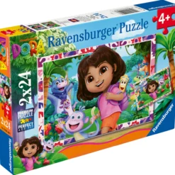 Palapeli Ravensburger 2 x 24 palaa Dora the Explorer