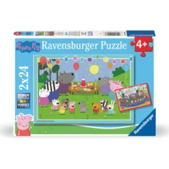 Palapeli Ravensburger 2 x 24 palaa Peppa Pig