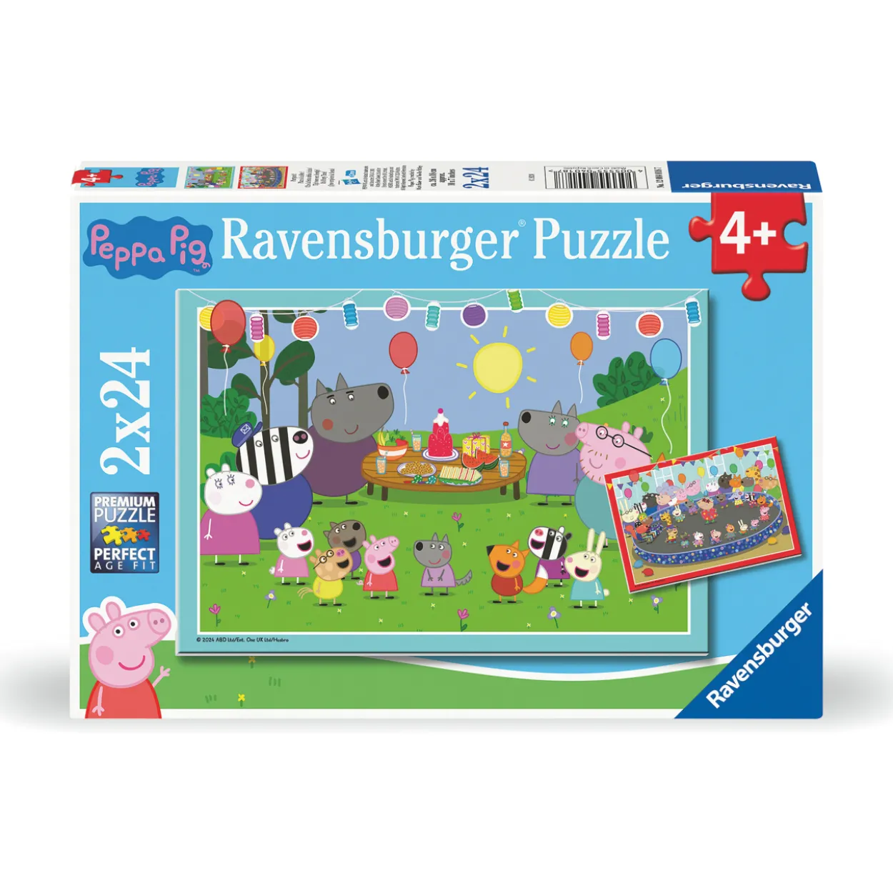 Palapeli Ravensburger 2 x 24 palaa Peppa Pig