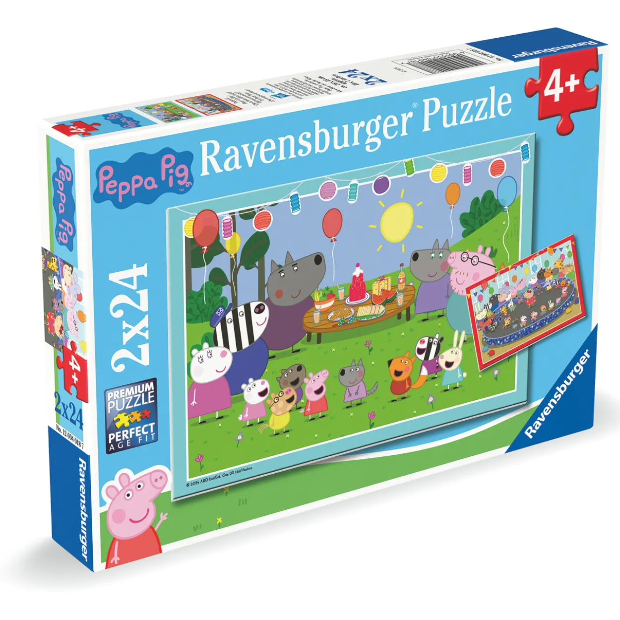 Palapeli Ravensburger 2 x 24 palaa Peppa Pig