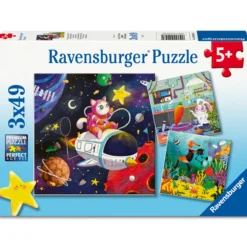 Palapeli Ravensburger 3 x 49 palaa Kids In Science
