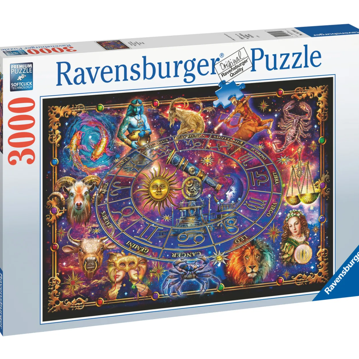 Palapeli Ravensburger Zodiac 3000 palaa
