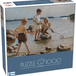 Palapeli Tactic 1000 palaa A. Edelfelt Boys Playing on the Shore