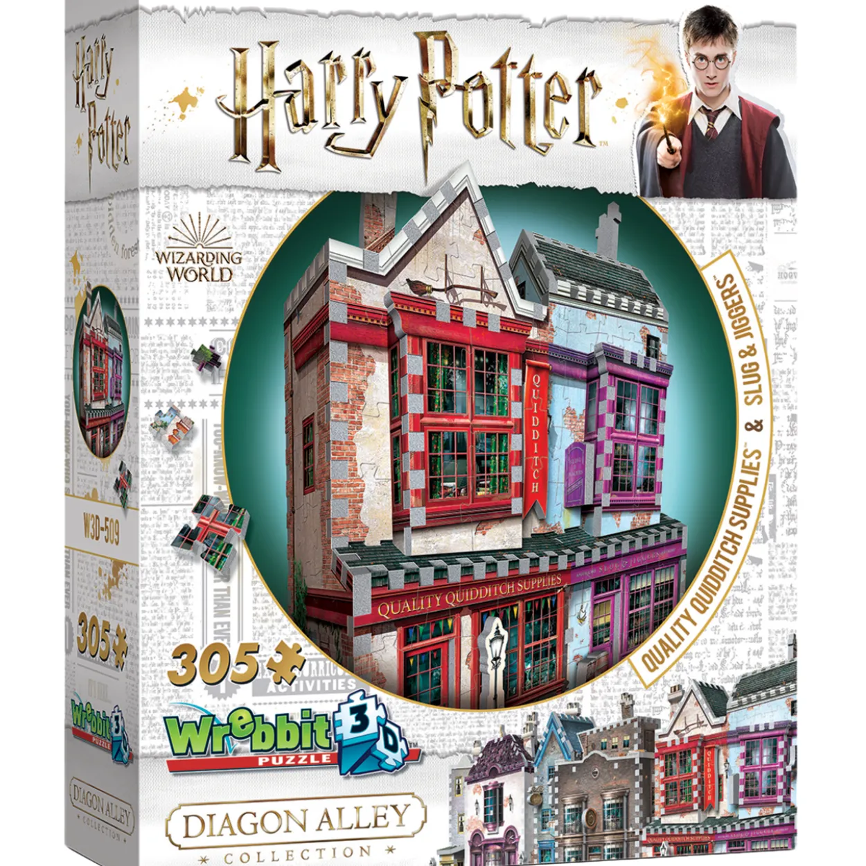 Palapeli Wrebbit 3D Quality Quidditch Supplies & Slug & Jig 305 palaa