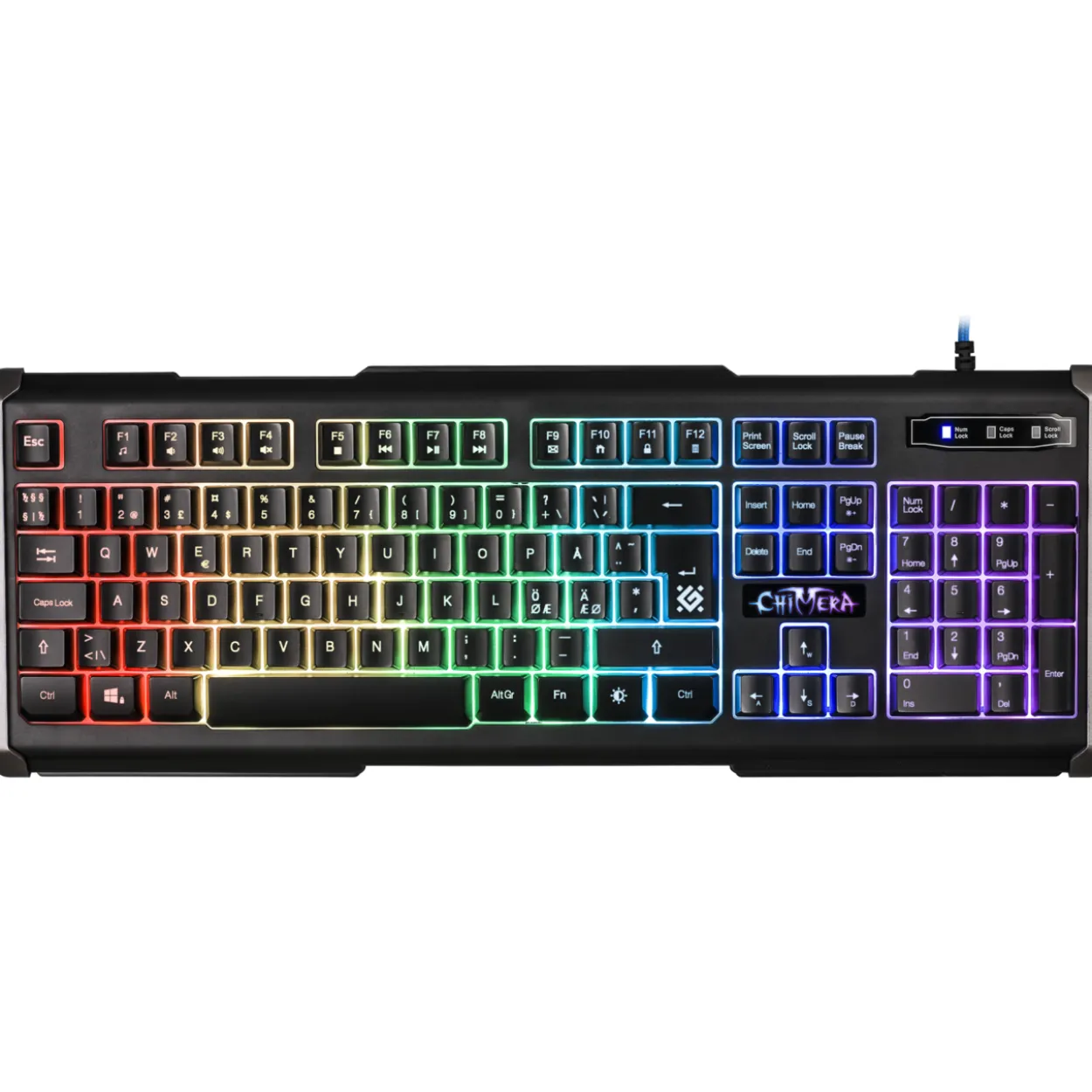 Pelinäppäimistö Defender Chimera GK-280DL