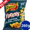 Perunalastu Taffel 260 g Furious Sourcream Chili Jalapeno & Cheese