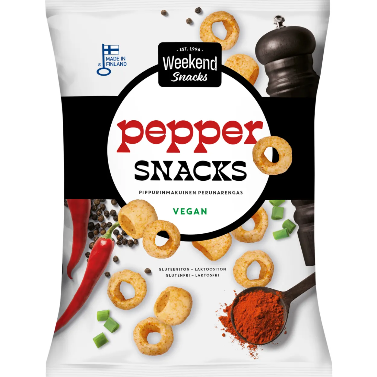 Perunasnack Weekend Snacks 180 g Pepper