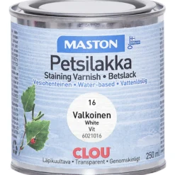 Petsilakka 250 ml Woodmix Clou 16 valkoinen