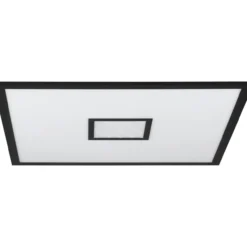 Plafondi EGLO Bordonara led 36W 59,5x59,5cm musta/valkoinen