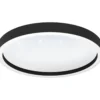 Plafondi EGLO connect.z Montemorelos-z led 17,8W Ø42cm musta/valkoinen, kristalliefekti