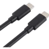 Punottu kaapeli Mobia USB-C, USB-C 60 W musta, 1 m