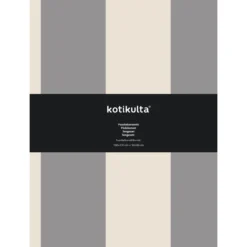 Pussilakanasetti Kotikulta 150 x 210 cm Block Stripe harmaa