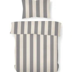 Pussilakanasetti Kotikulta 150 x 210 cm Block Stripe harmaa