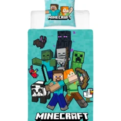 Pussilakanasetti 150 x 210 cm Minecraft