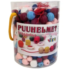 Puuhelmet ämpärissä