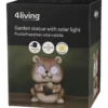 Puutarhapatsas 4Living Orava solar LED silmillä 23 cm
