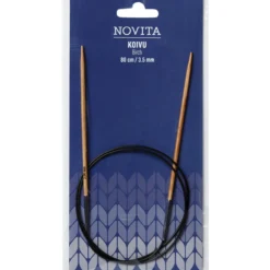 Pyöröpuikot Novita 80 cm 3,5 mm koivu