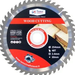 Pyörösahanterä Tamo Professional 254 mm x 48T x 30 mm