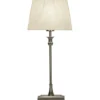 Pöytävalaisin ANETTE 55 cm, hopea/valkoinen