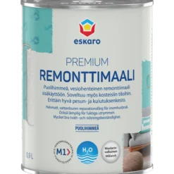 Remonttimaali Eskaro Premium maalarinvalkoinen 0,9 l