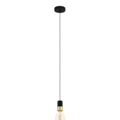 Riippuvalaisin EGLO Calari 40W Ø4,5cm musta/messinki