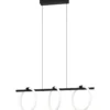 Riippuvalaisin 3-os EGLO Caranacoa led 3x9W 78x23cm musta/valkoinen