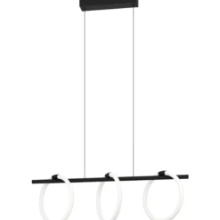 Riippuvalaisin 3-os EGLO Caranacoa led 3x9W 78x23cm musta/valkoinen